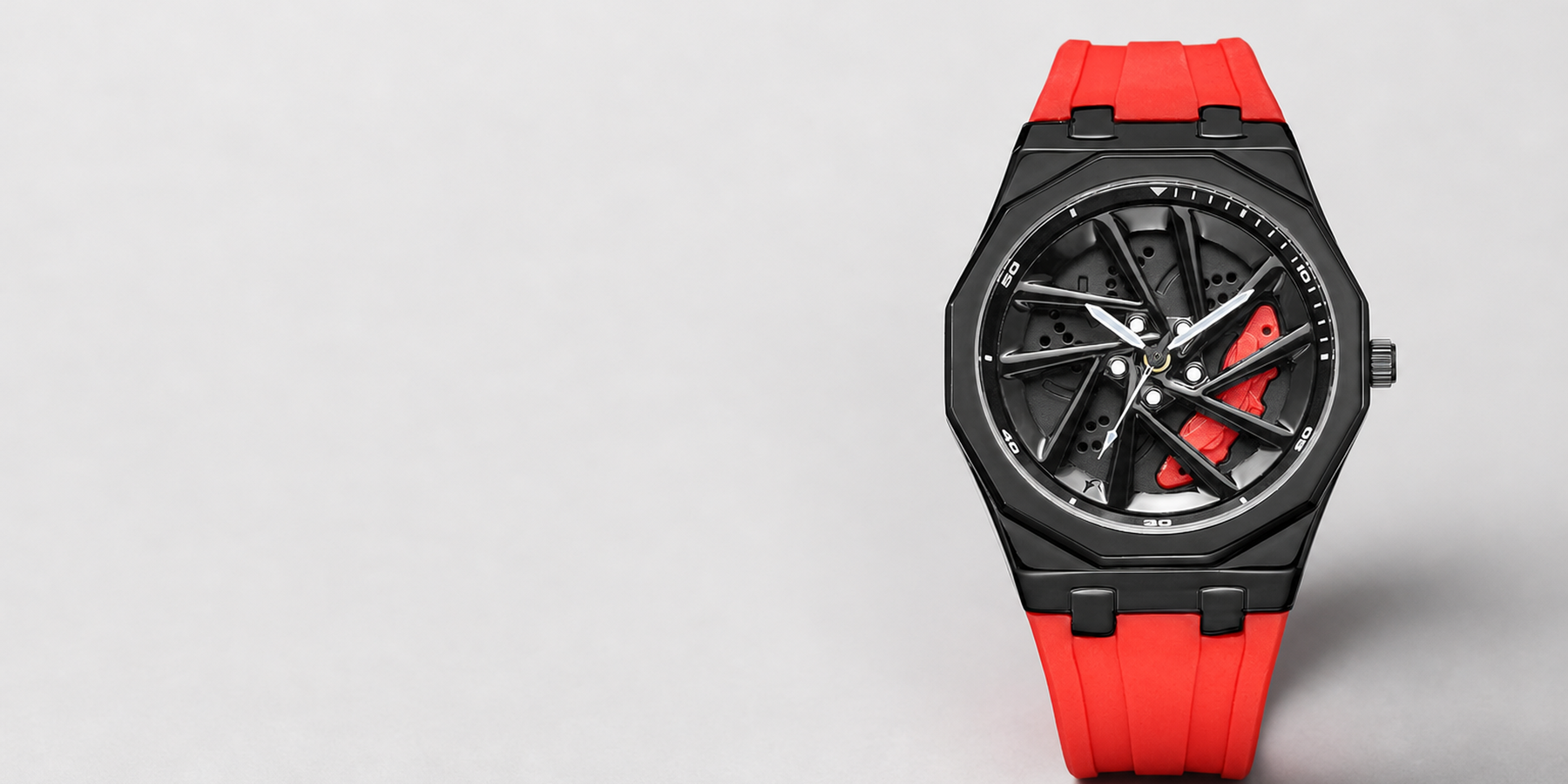 Introducing Men's Car Wheel Octagon Watch: