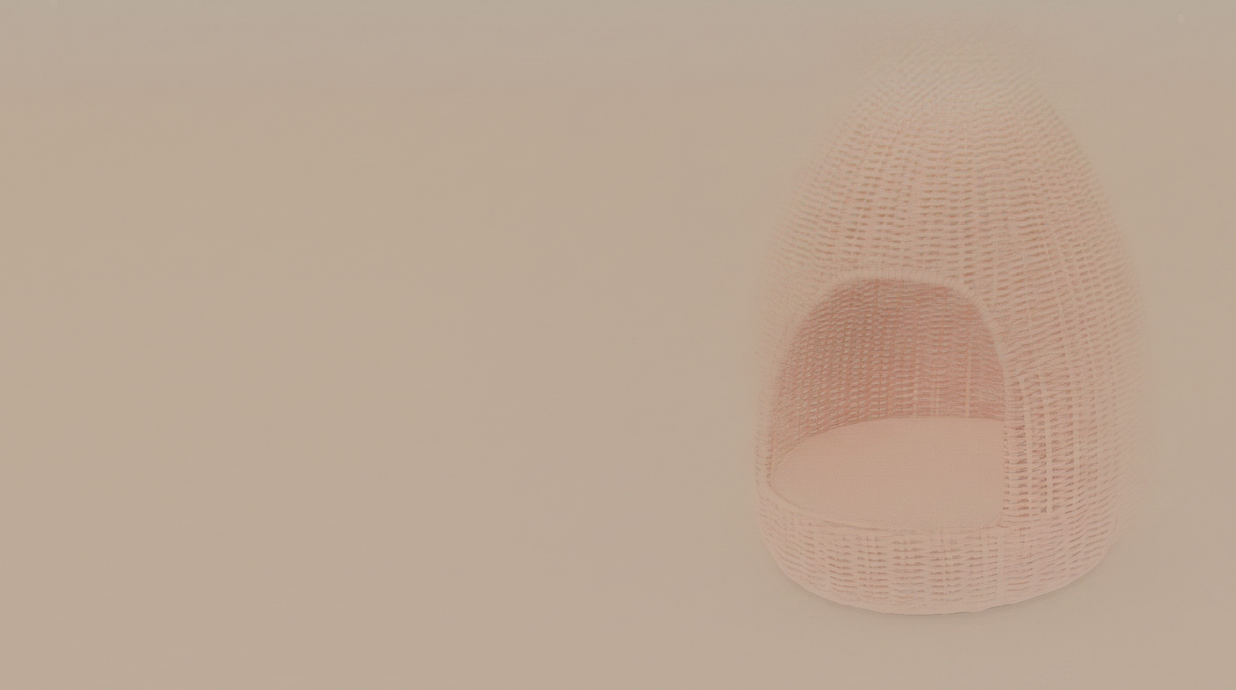 Introducing Hand Woven Dome Bed With Removable Cushion: