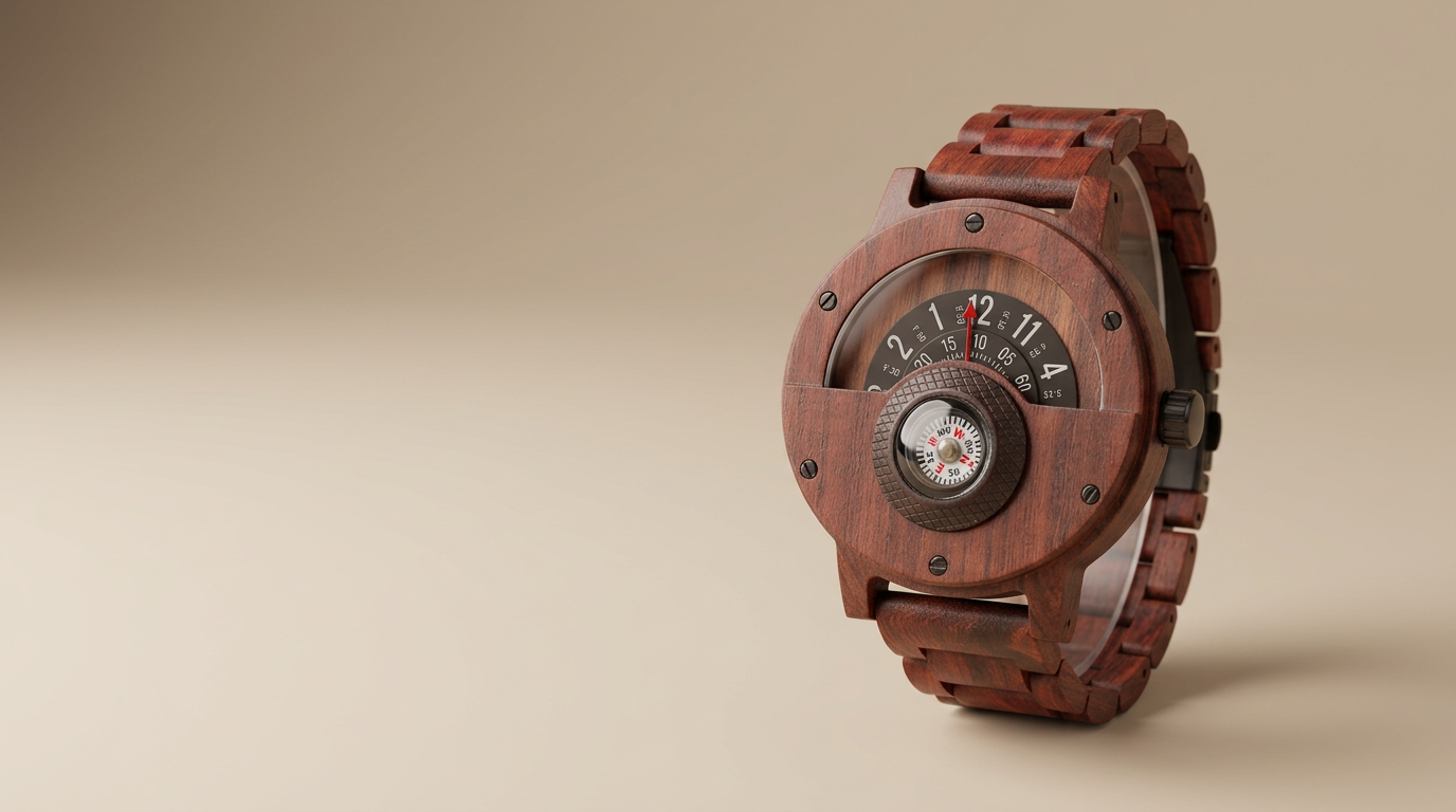 Introducing Wood, A Turning Time Disc, And A Compass On Your Wrist: