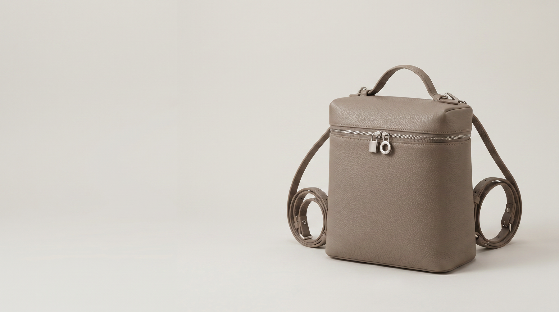 Introducing Compact Lunch Box Style Bag In Faux Leather: