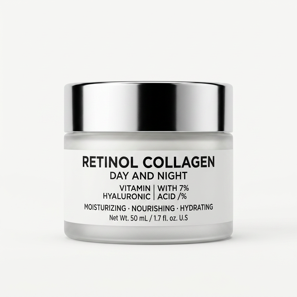Retinol Collagen Day and Night Face Moisturizer with Hyaluronic Acid 1