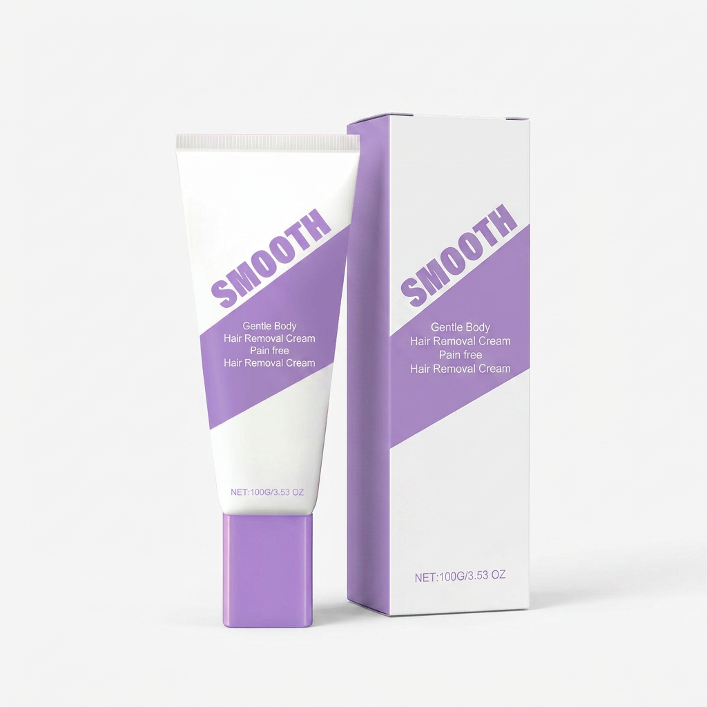 Hair Removal Cream with Spatula, Depilatory Body Care for Smooth Skin 2
