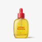 Yellow Vitamin illuminating serum bottle with a red dropper cap