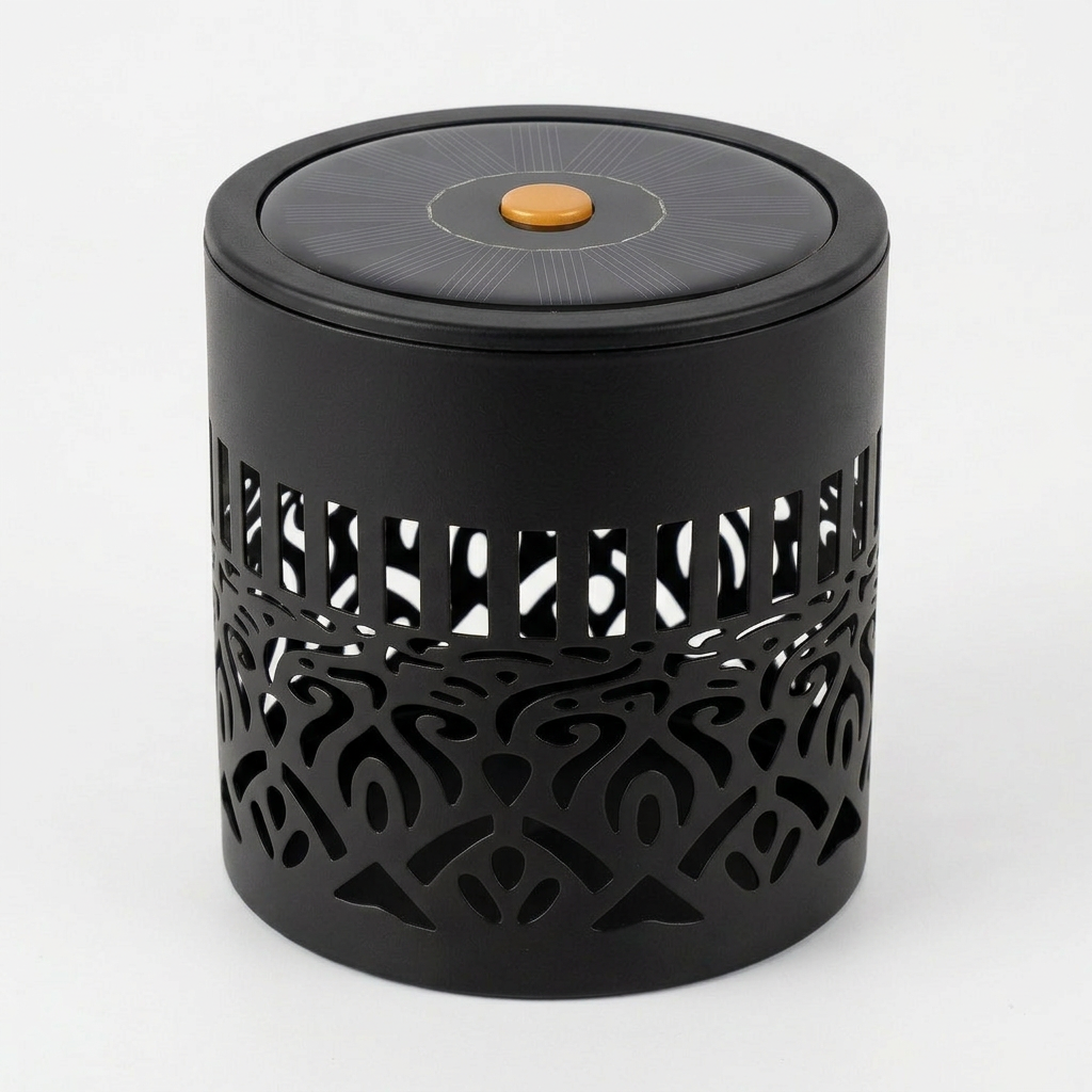 Solar Garden Projection Light, Floral Iron Lantern, IP65 Waterproof 2
