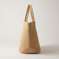 Natural Straw Summer Handbag, Handwoven Tote, Top Handle Beach Bag 3