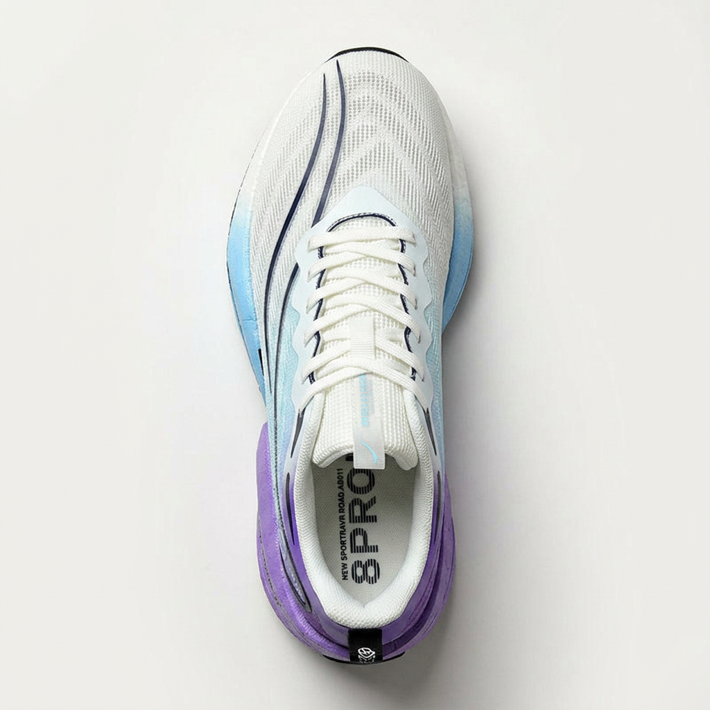 Running Shoes, Knit Athletic Sneakers with Curved Rebound Midsole 3