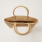 Natural Straw Summer Handbag, Handwoven Tote, Top Handle Beach Bag 4
