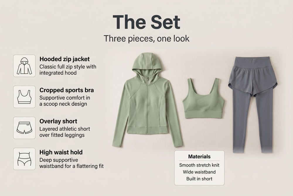 Leggings With A Short Panel