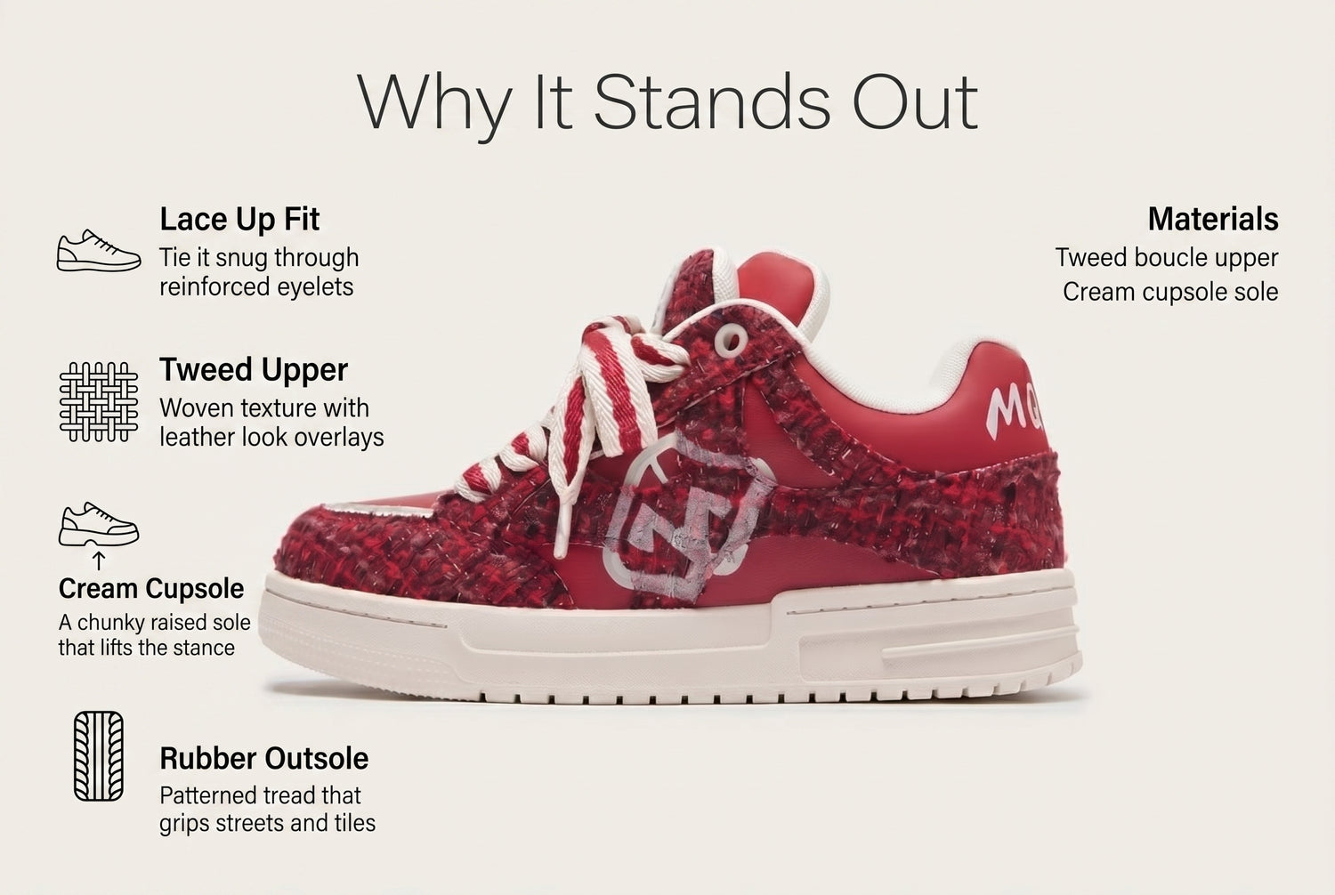 casual-slip-on-shoes-for-everyday-wear material benefits infographic