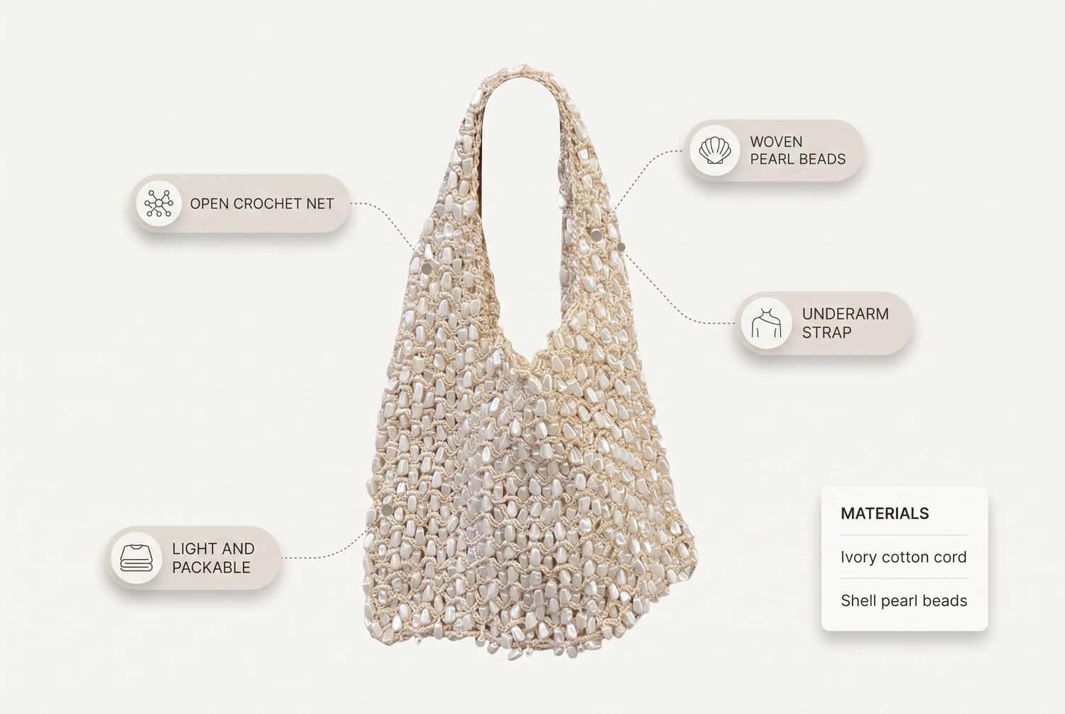 korean-style-plush-woven-shoulder-handbag material benefits infographic