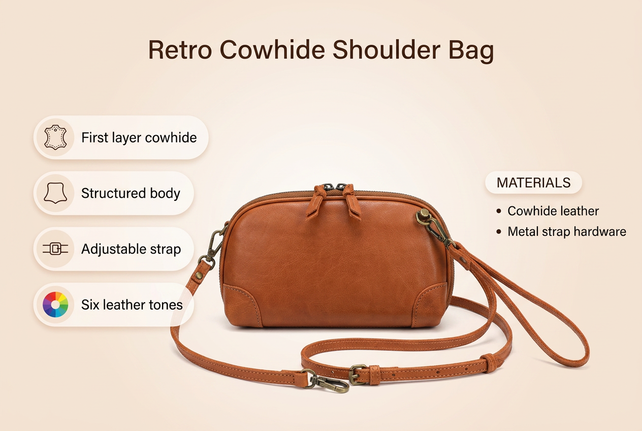 retro-leather-women-s-shoulder-bag material benefits infographic