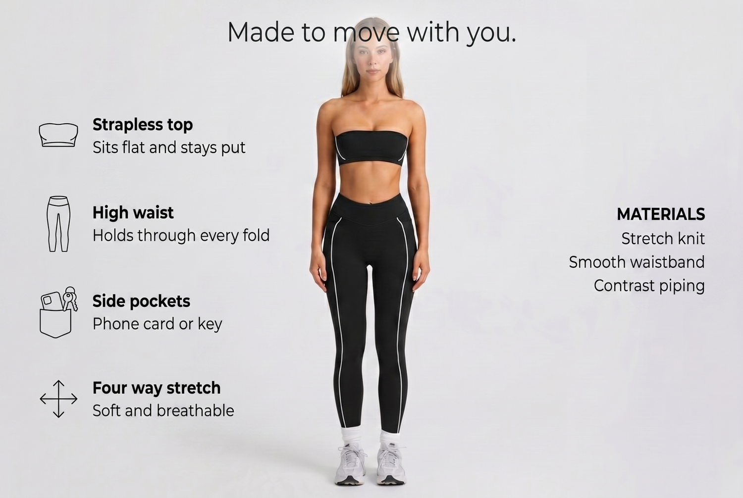 womens-yoga-running-sports-set material benefits infographic