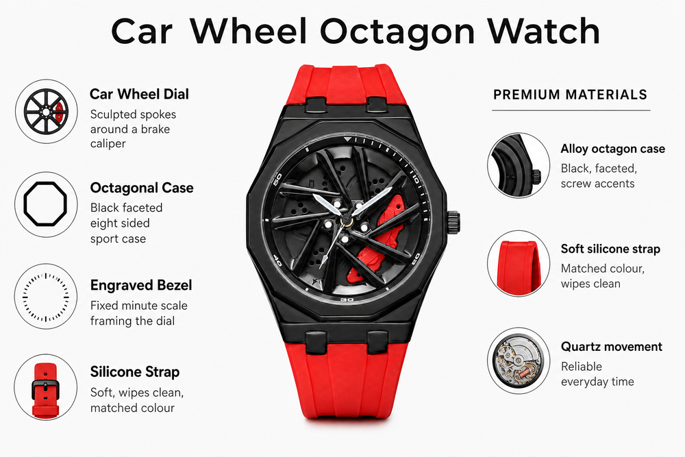 Octagon Case, Wheel Dial