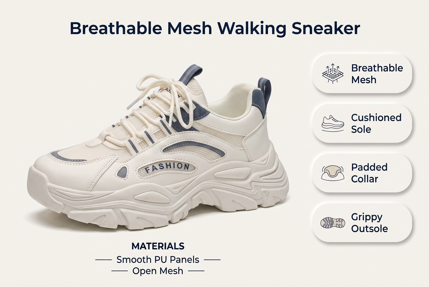 men-s-breathable-mesh-sneakers-lightweight-walking-shoes material benefits infographic