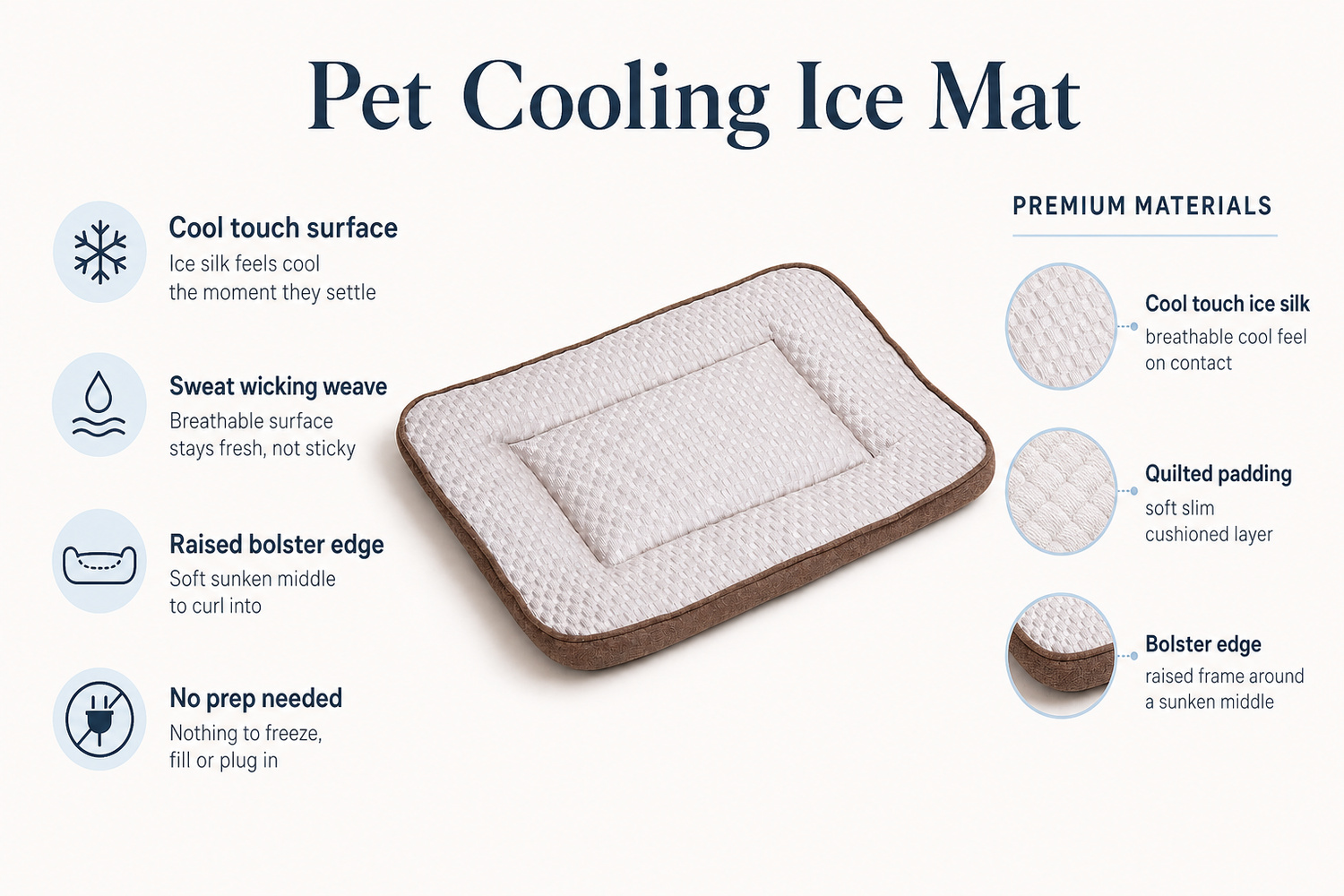 pet-cooling-mat material benefits infographic