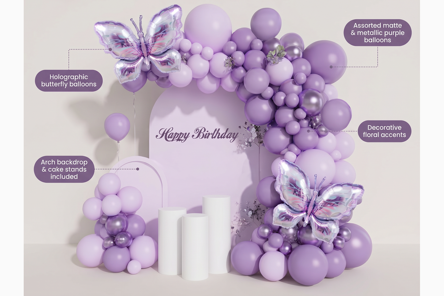 Butterfly Balloon Chain Set for Party Decoration for Stylish Party Decoration, Photo Backdrops and Easy Event Styling - material benefits