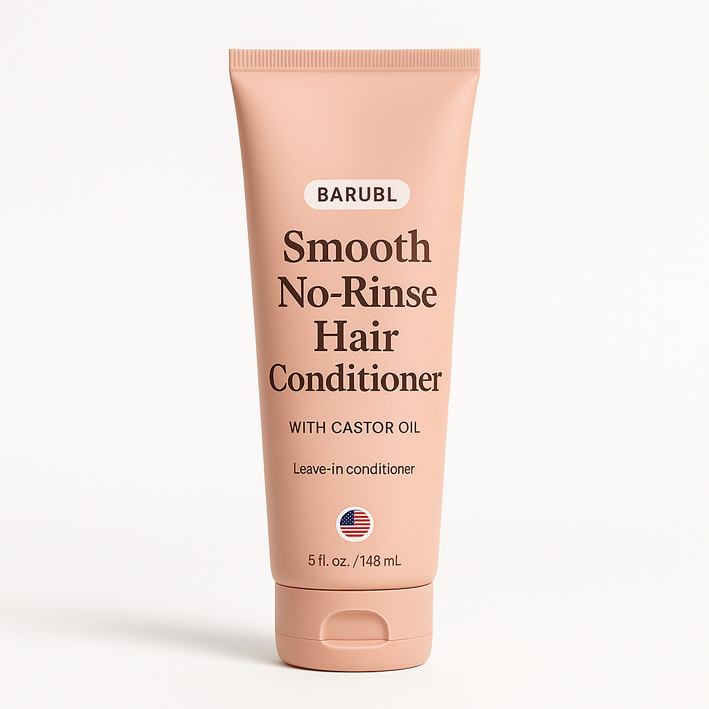 Front label view of argan oil leave in hair cream