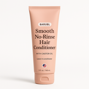 Front label view of argan oil leave in hair cream
