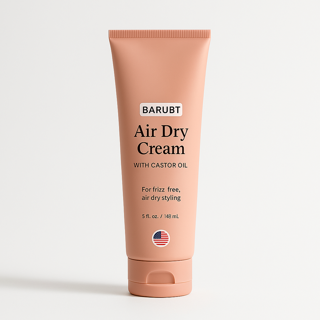 Pump applying cream onto open palm before use