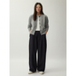 Cropped button knit cardigan worn open as a light layer over a tee