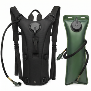 Front view of the tactical pack with MOLLE webbing across the panel