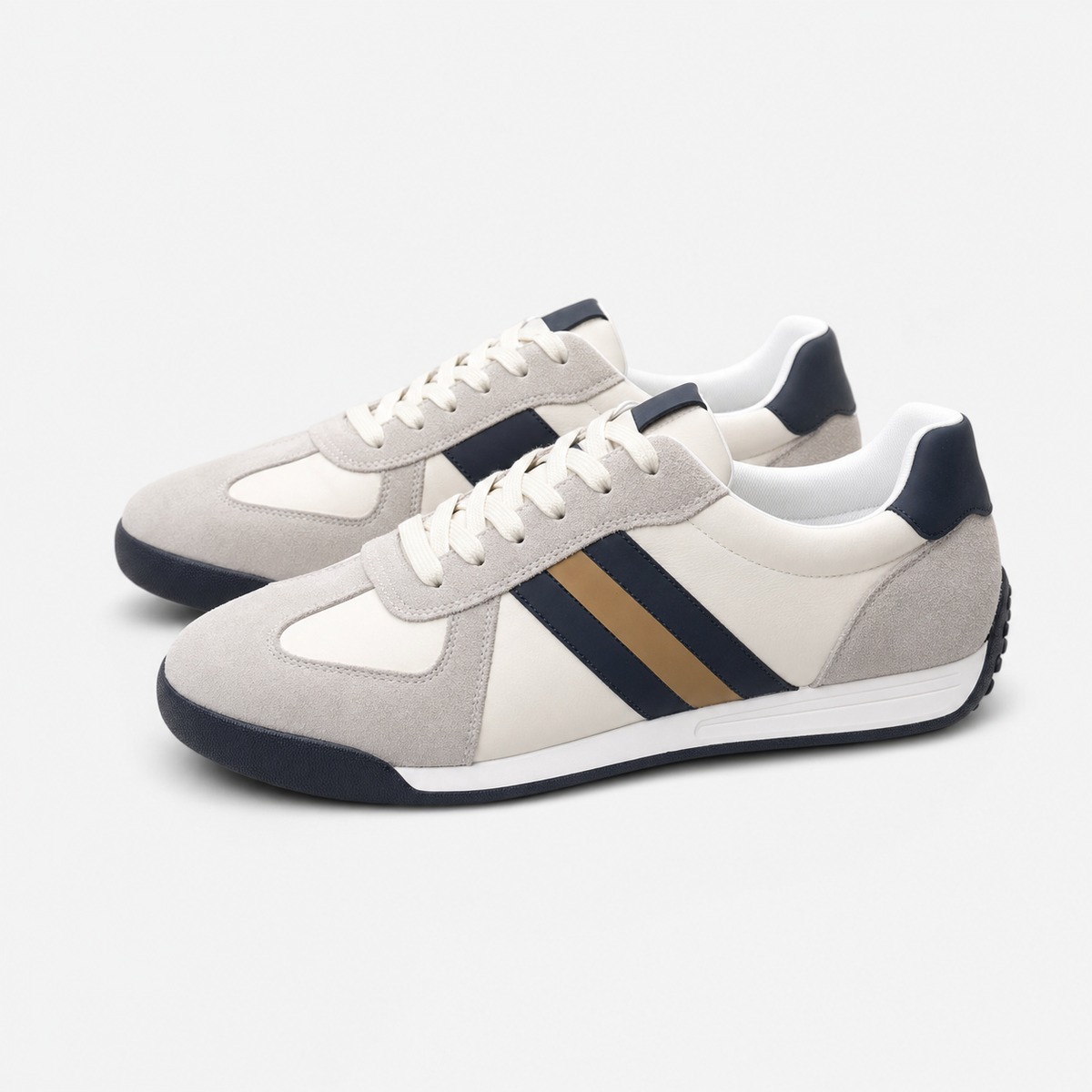 Casual low-top sneaker shown in a relaxed lifestyle setting