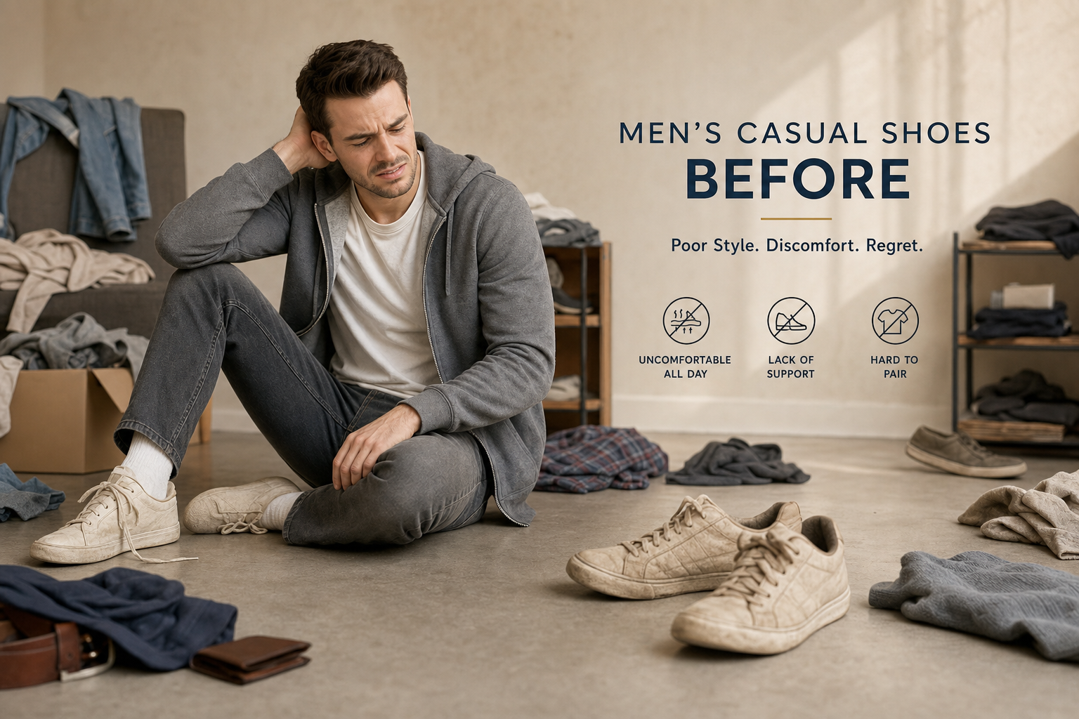 men s breathable casual shoes with soft rubber sole for comfortable daily wear casual outfits and easy everyday styling 8