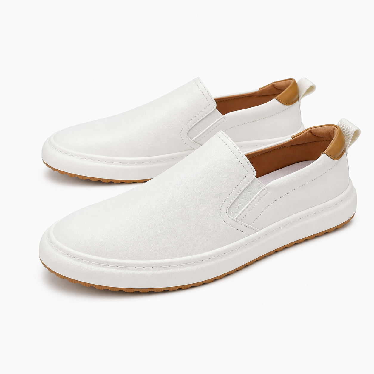 Mens Genuine Leather Slip-on | front product view