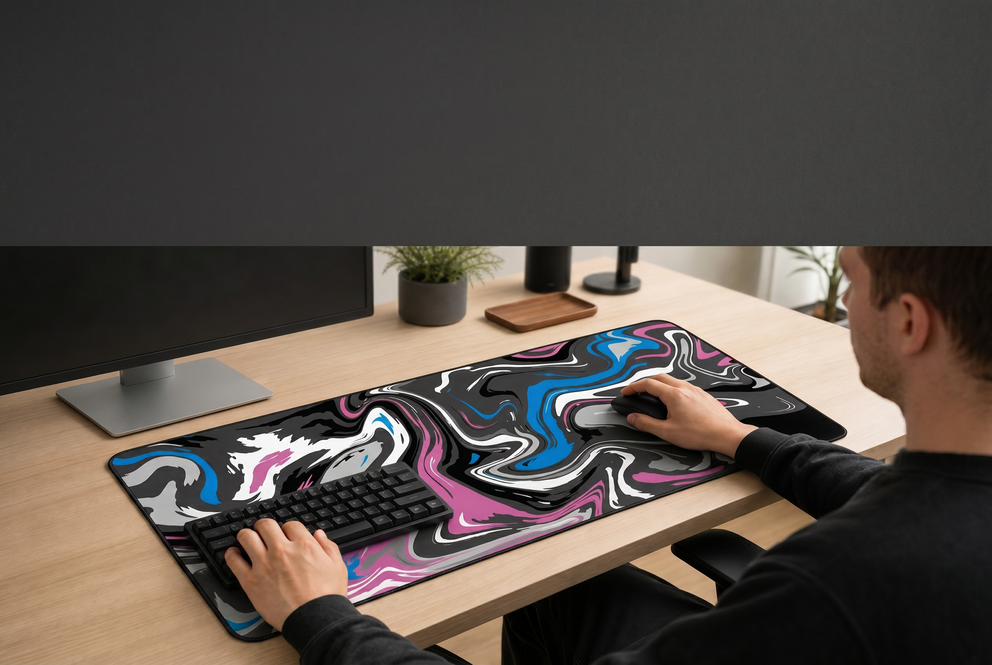 custom-print-gaming-mouse-pad-polyester-rubber-base-stitched-edges-desk-mat after (moko PS before/after same-scene need to solution)