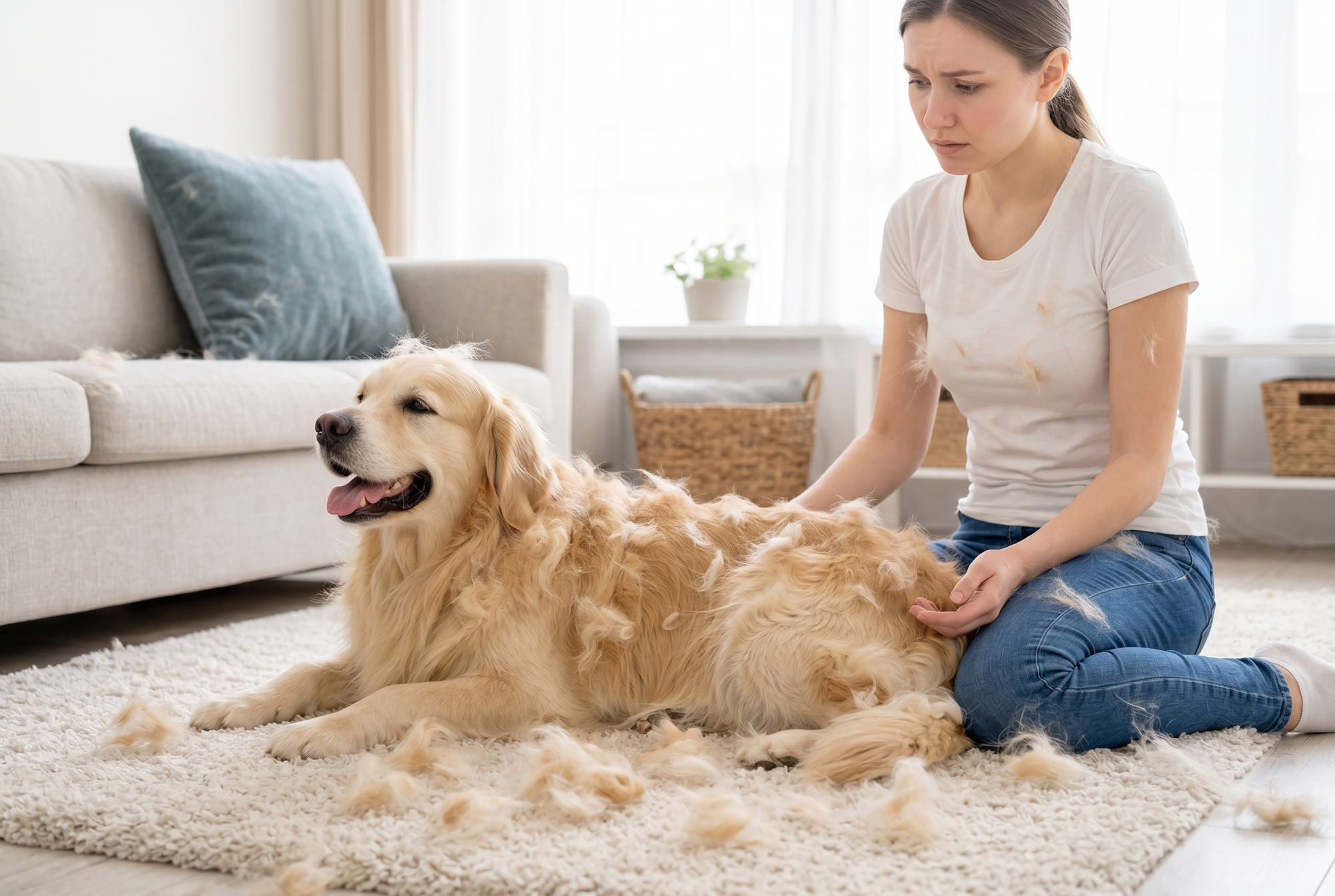 pet-electrostatic-hair-removal-gloves-household-sofa-clothes-brush-two-way-lint before (moko PS before/after same-scene need to solution)