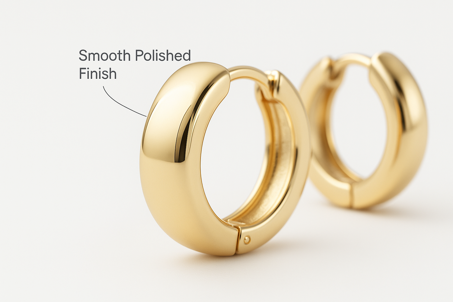 plain thick 10k gold hoop earrings everyday product for busy day simple errand everyday routine with practical value cle 7