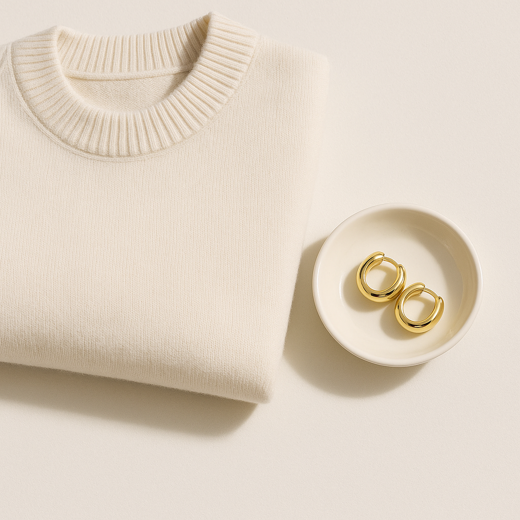 plain thick 10k gold hoop earrings everyday product for busy day simple errand everyday routine with practical value cle 9