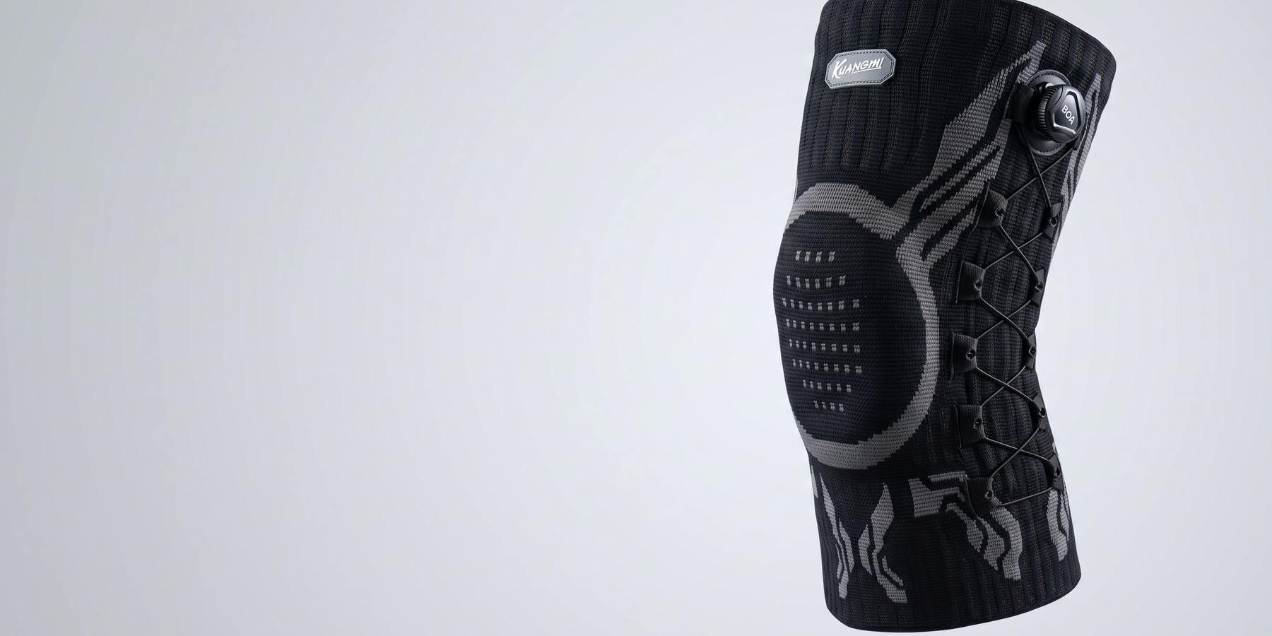 Introducing Knit Compression Knee Brace With Silicone Patella Pad: