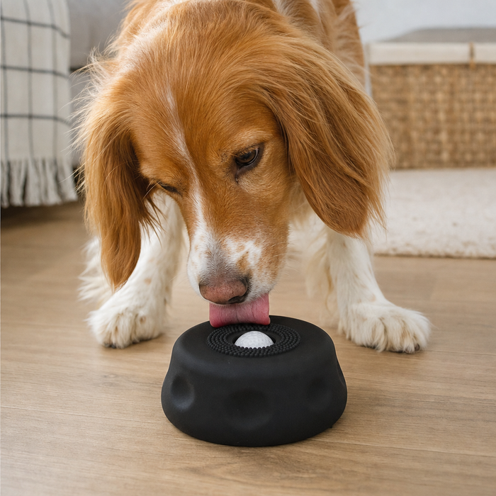 Let your pet lick it out