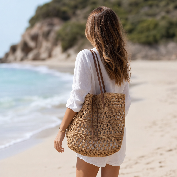 From market to beach