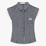 Retro Plaid Cotton Shirt | front view product hero shot