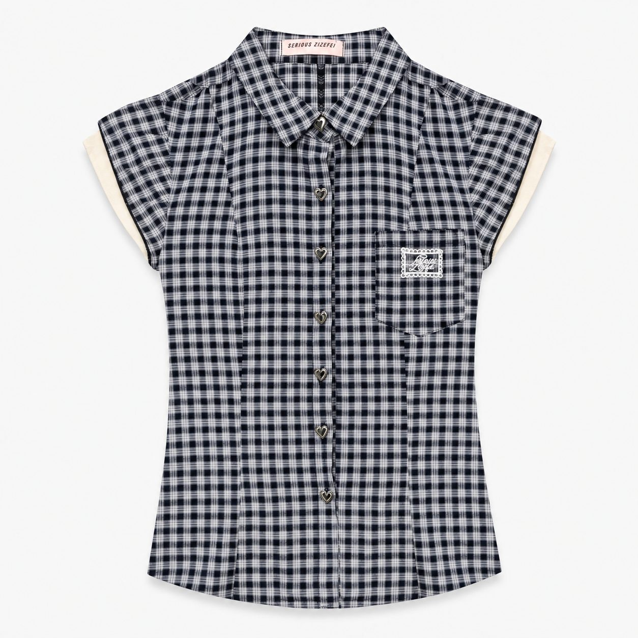 Retro Plaid Cotton Shirt | front view product hero shot