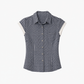 Retro Plaid Cotton Shirt | top down arrangement layout
