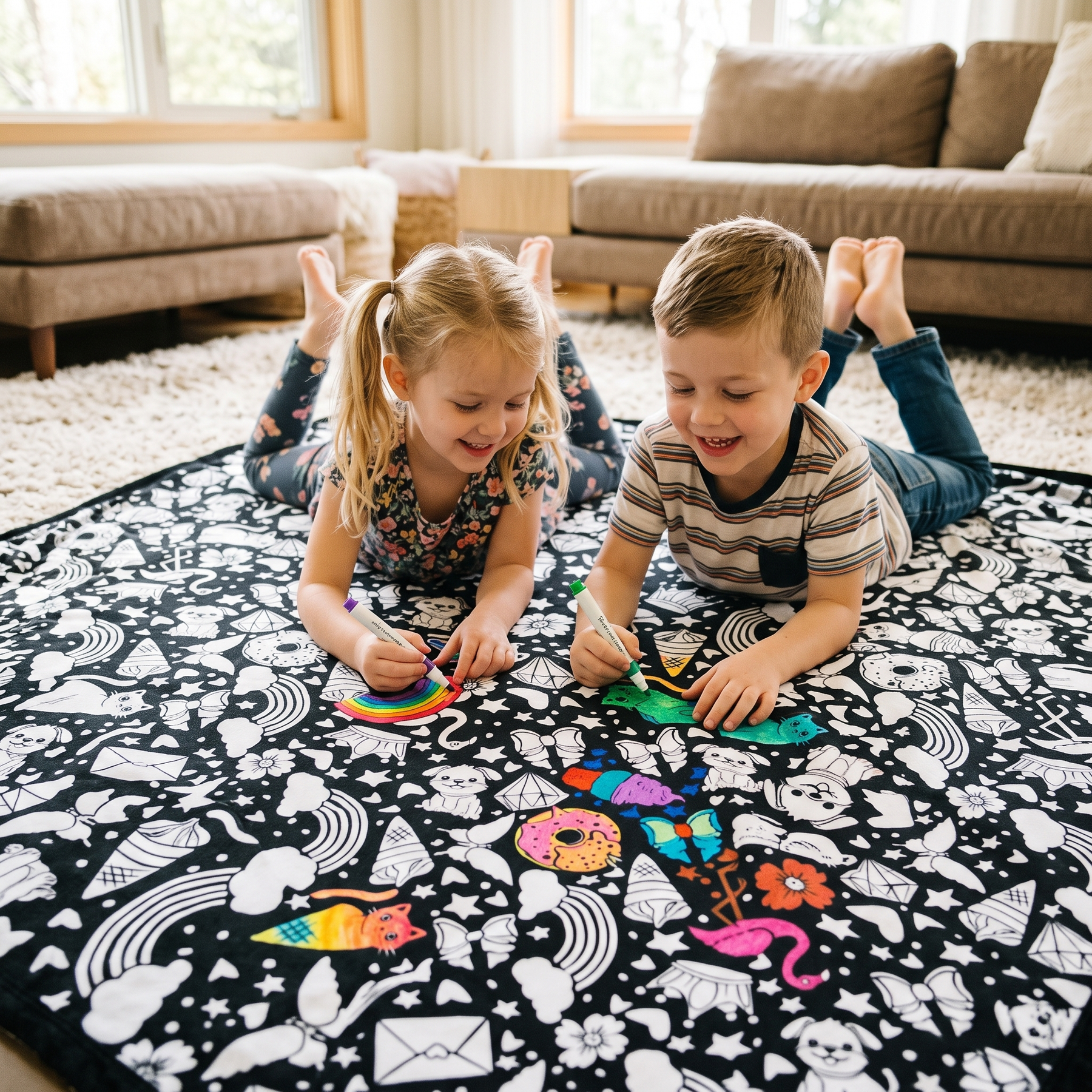 A Blanket Your Child Colors In