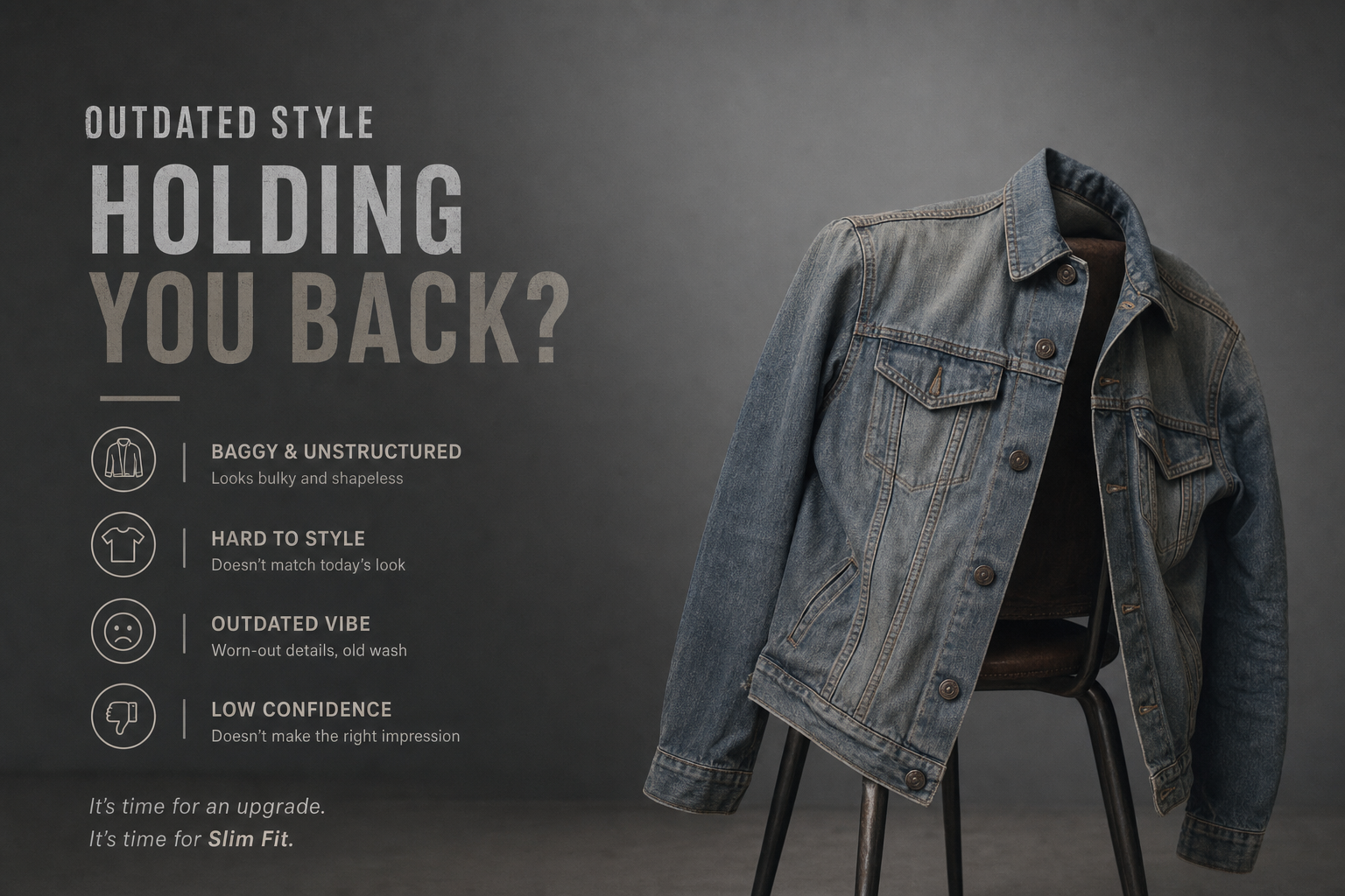 slim fit denim jacket for men for comfortable everyday wear casual styling and modern daily outfits 9