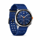 Smartwatch on the wrist showing time and notifications at a glance