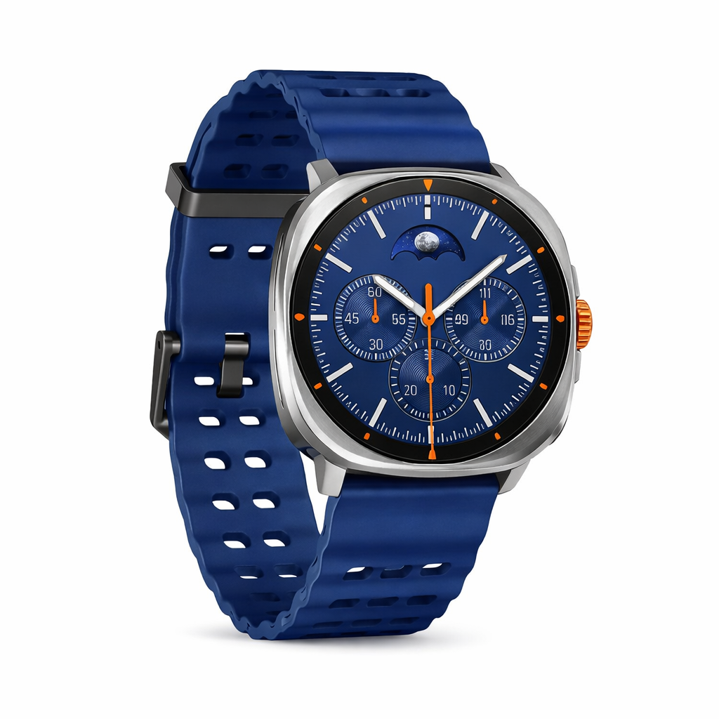 Smartwatch on the wrist showing time and notifications at a glance