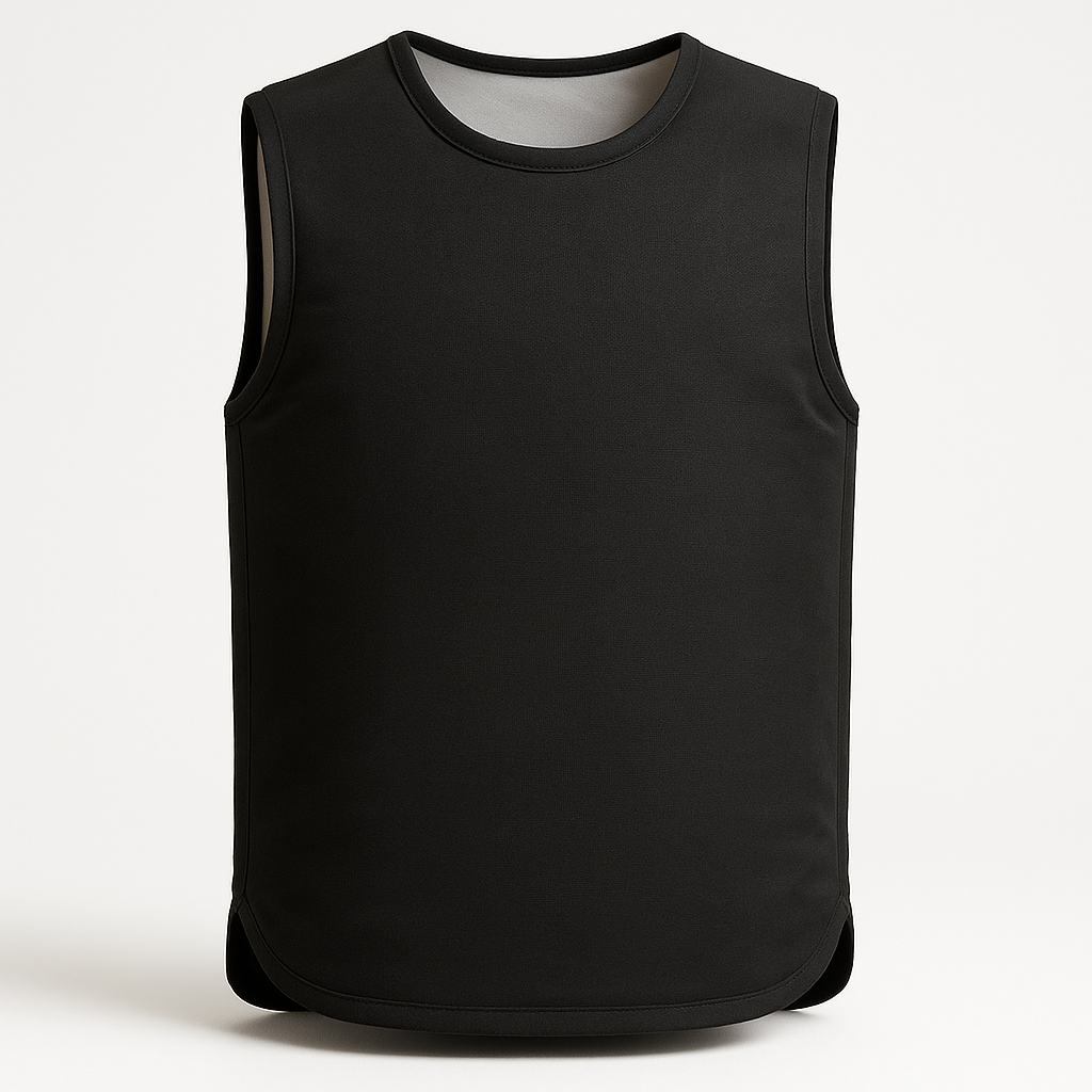 Stab-resistant vest worn discreetly under a night-shift hoodie