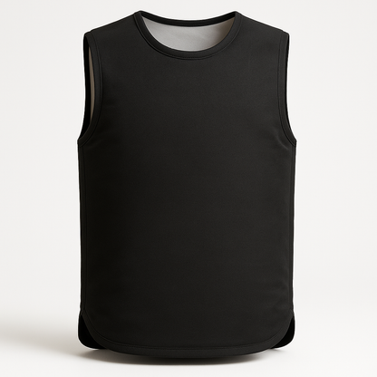 Stab-resistant vest worn discreetly under a night-shift hoodie