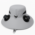 Solar Usb Fan Hat with Dual | lifestyle context