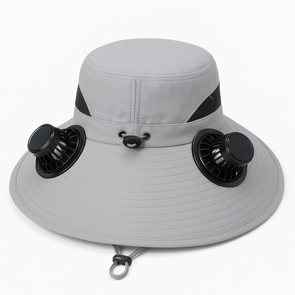 Solar Usb Fan Hat with Dual | lifestyle context