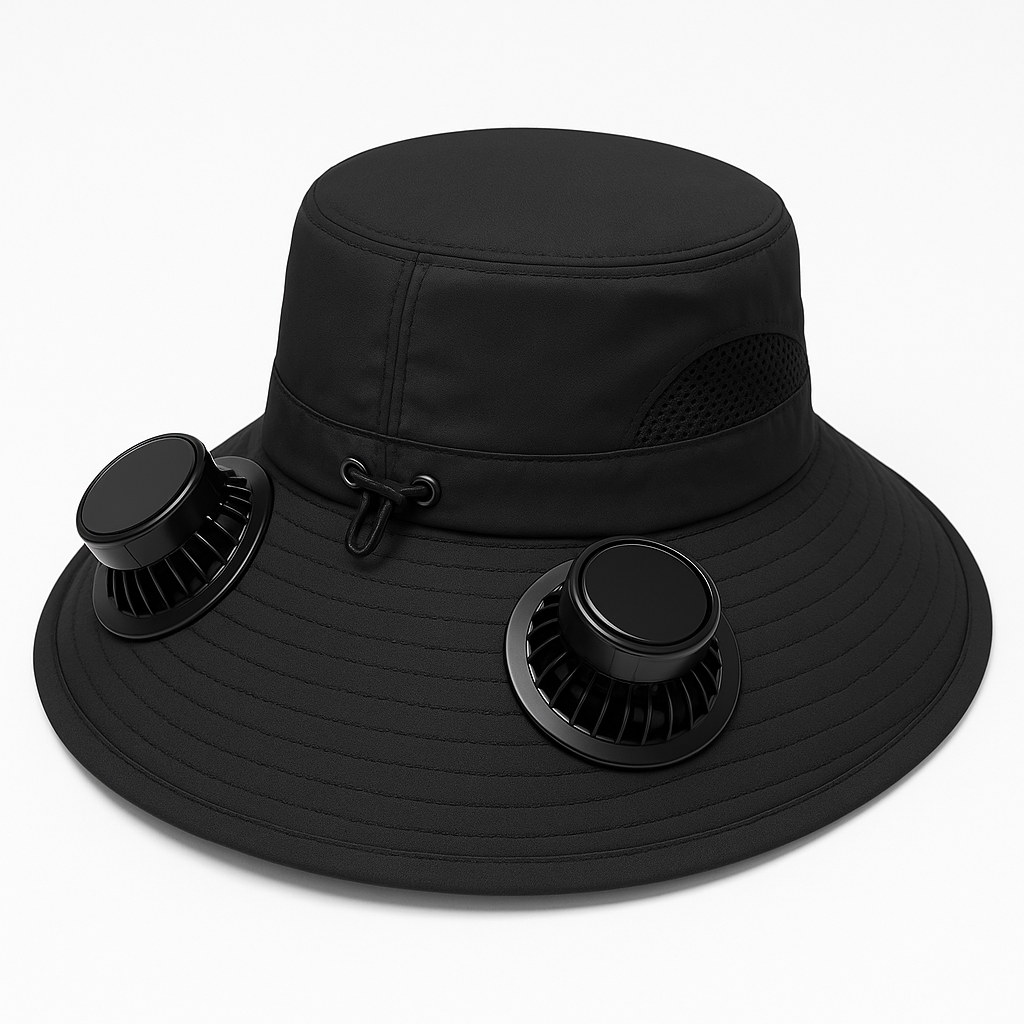 Solar Usb Fan Hat with Dual | front product view