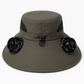 Solar Usb Fan Hat with Dual | side angle