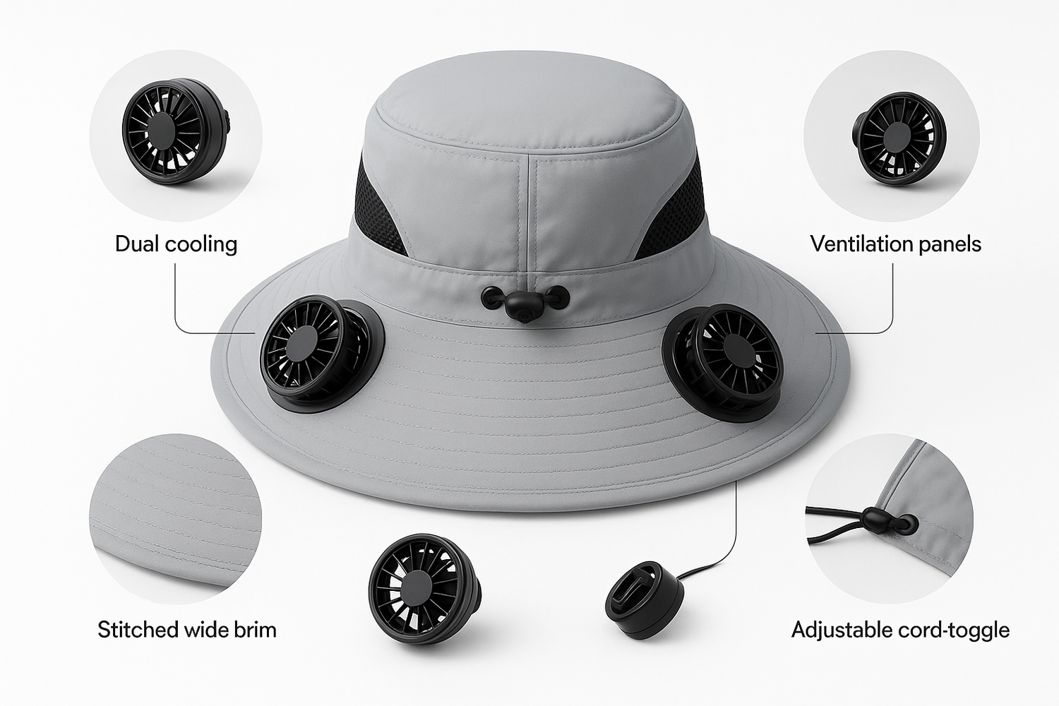 solar usb fan hat with dual cooling and sun protection 6