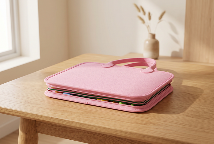 Open the felt case